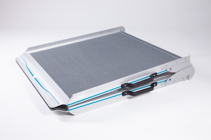 Folded Aerolight Broadfold wheeelchair ramp