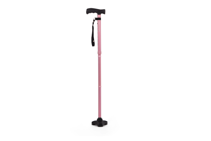 Free standing hurrycane walking stick