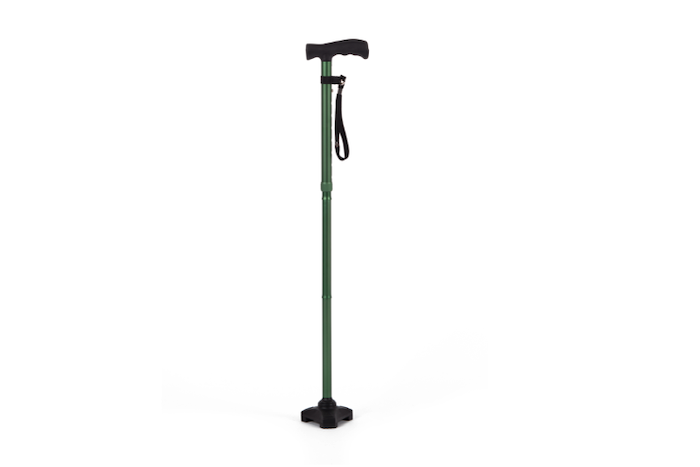 Free standing hurrycane walking stick