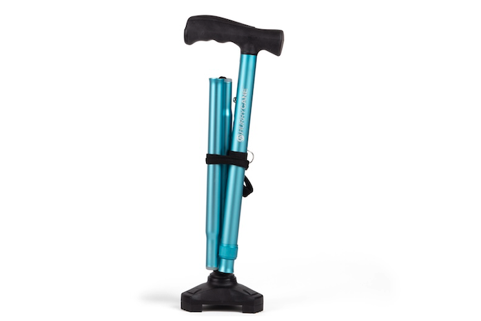 Folded walking stick