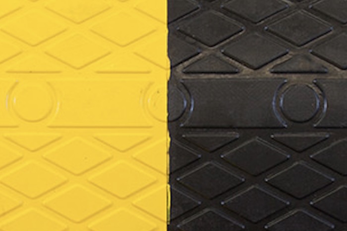 black and yellow rubber speed bump surface black and yellow rubber speed bump surface