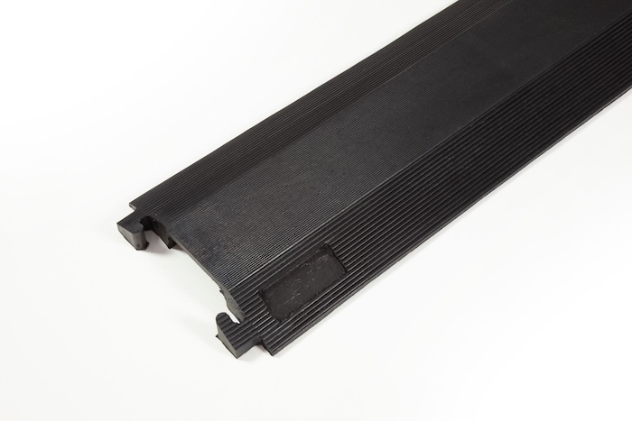 Black interlocking cable protector Black interlocking cable protector