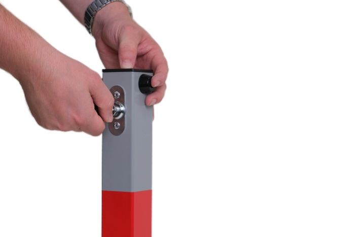 Security bollard with lock