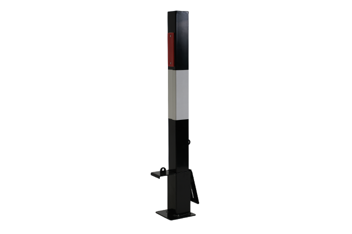 Black and white removable security post 