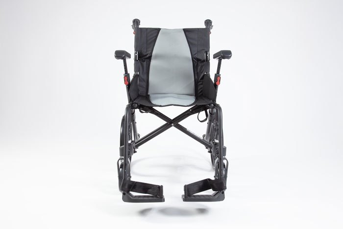 Rehasense Icon 35 LX transit wheelchair with foot rests