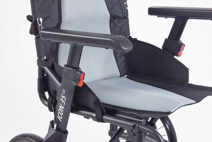 Padded wheelchair seat