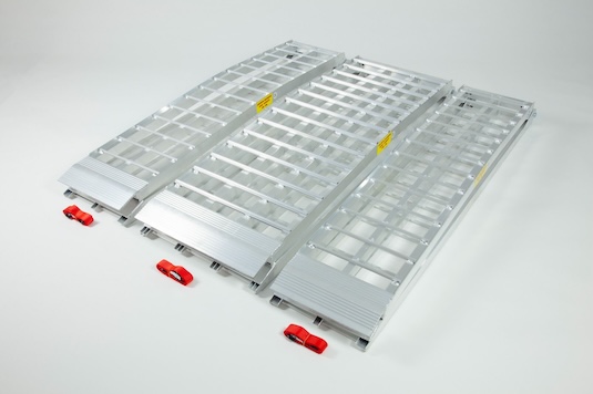 Motorcycle ramp kit with 3 ramps