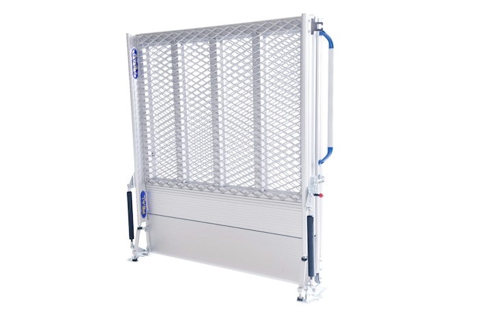 Fixed folding van ramp